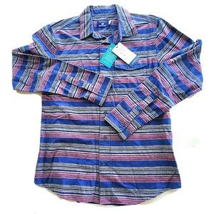 NWT Impact Collection United By Blue Men Organic Flannel Button Down Shirt M